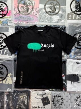 Palm Angels Milano Sprayed Logo T-shirt ‘Black’